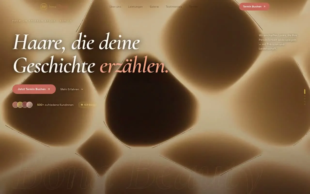 Bona Beauty — Website-Vorschau