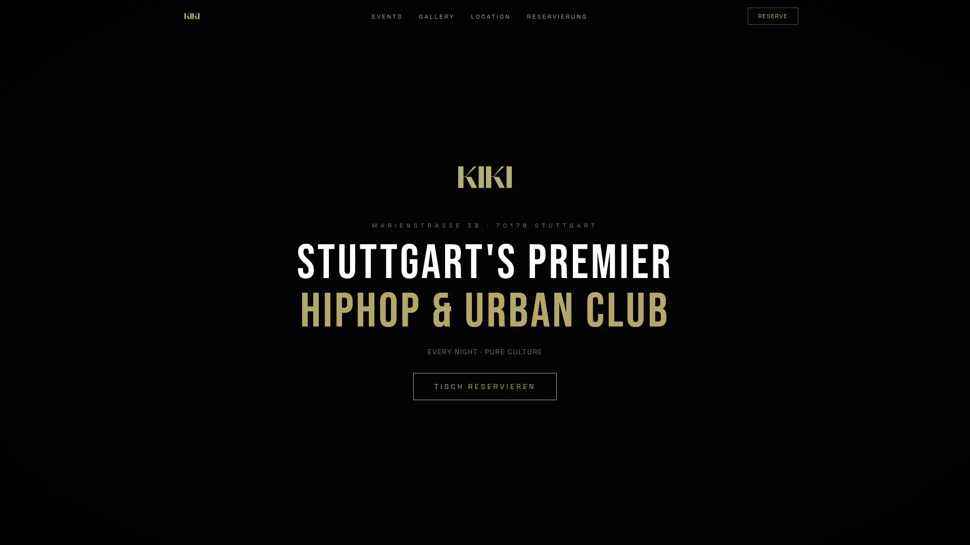 KIKI Club — Website-Vorschau