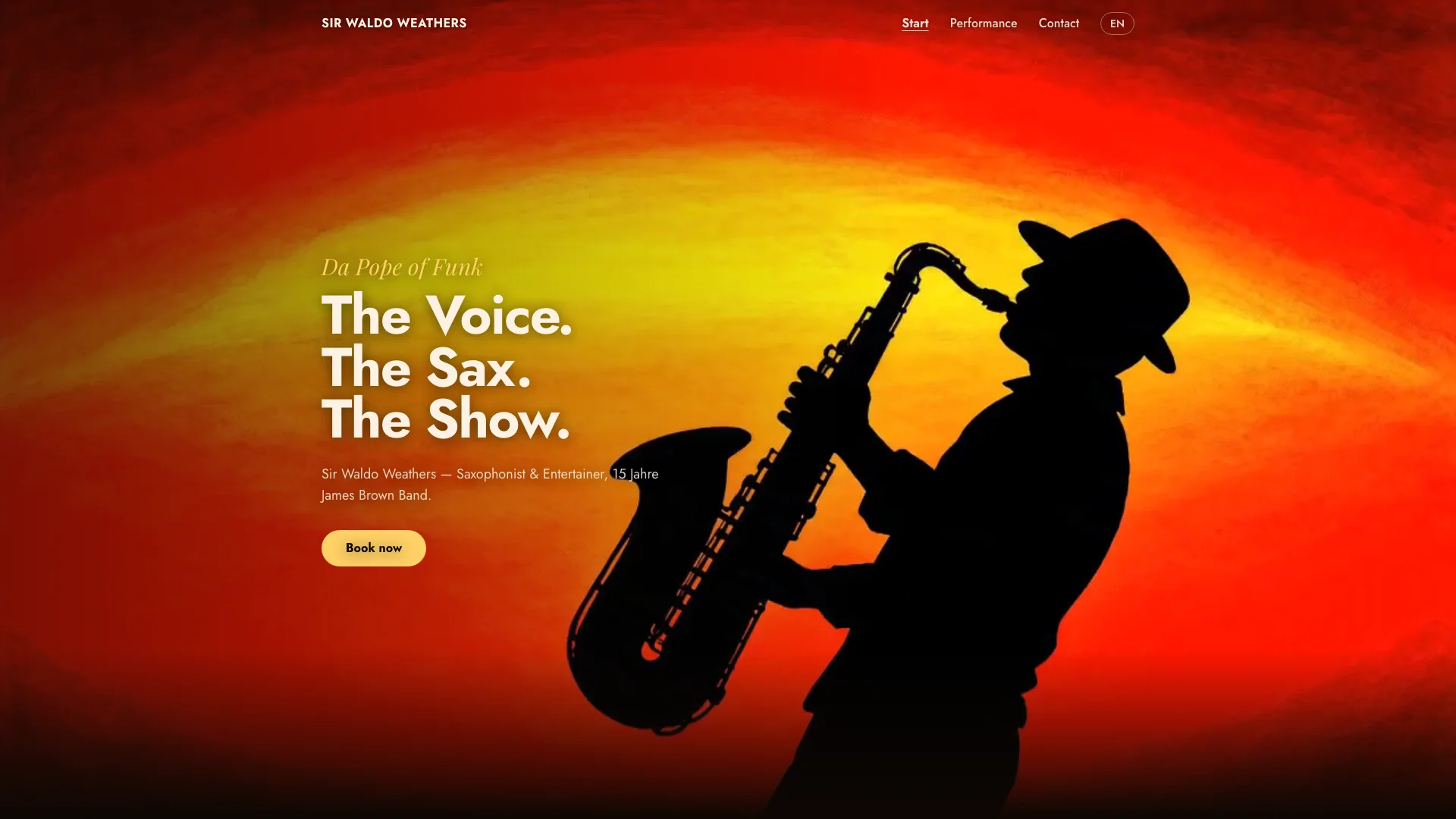 Sir Waldo Weathers: Website-Vorschau